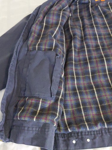 Corner Stone Mens Duck Canvas Lined Blue Jacket/Coat Full Zip Workwear 3XL - Picture 8 of 17