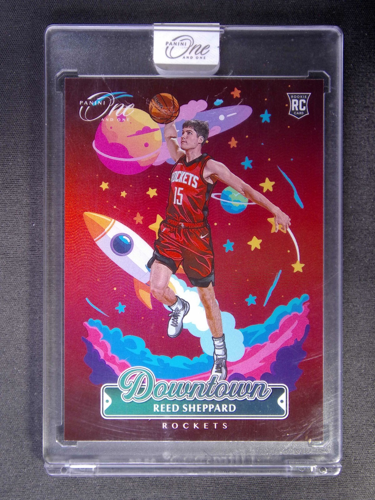 2024-25 Panini One And One Reed Sheppard #19 RC Rookie Downtown Case Hit SSP