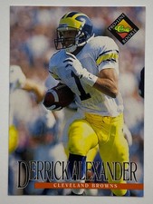 1994 Pro Line Live #356 Derrick Alexander ROOKIE RC NFL Cleveland Browns NM Card. rookie card picture
