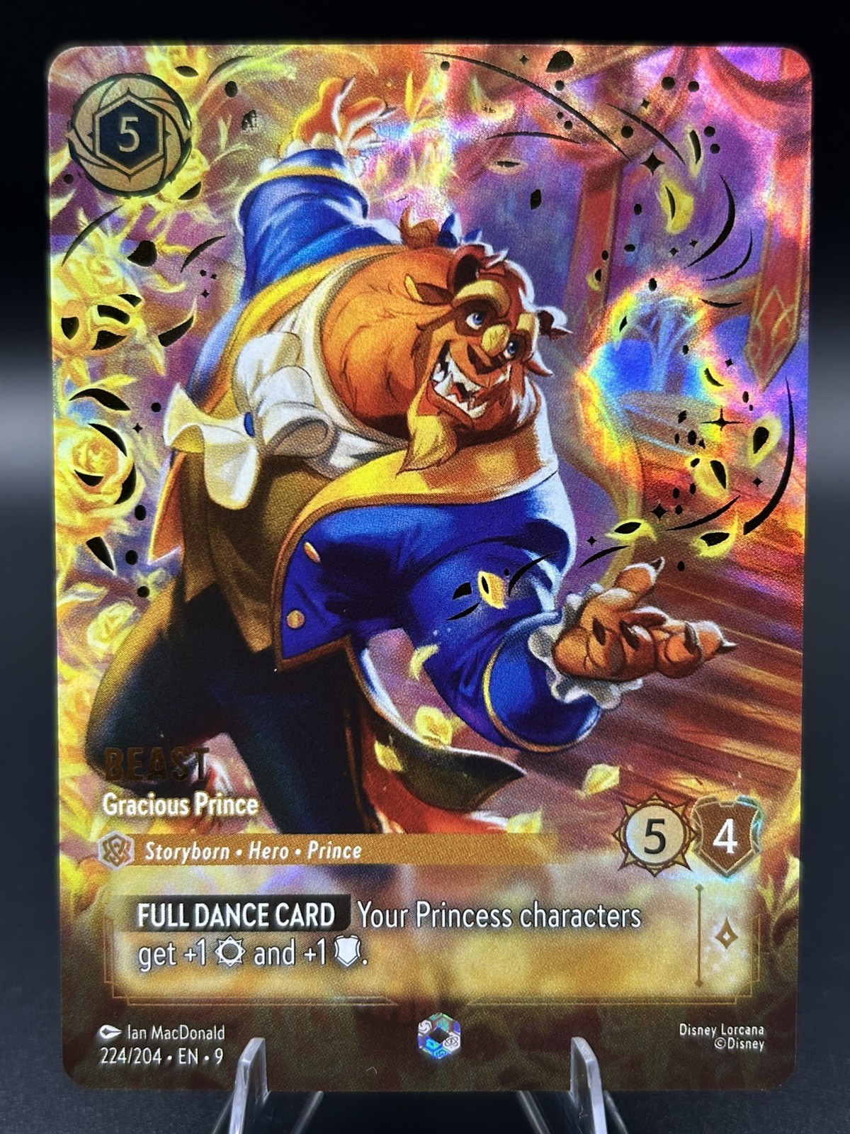 Beast - Gracious Prince Enchanted Foil 224/204 English - Disney Lorcana NM