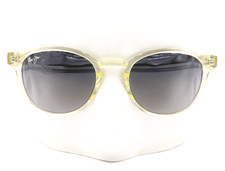 New Maui Jim HIEHIE Transparent Yellow Round Sunglasses GS636-21 / MJ0636S-004