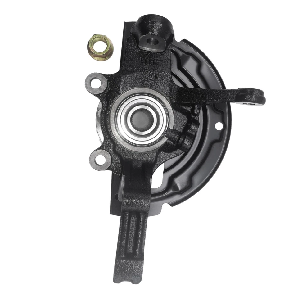 Conjunto completo de nudillo de dirección con cojinete de cubo de rueda izquierda izquierda izquierda izquierda para Nissan Altima Foto 2 de 4