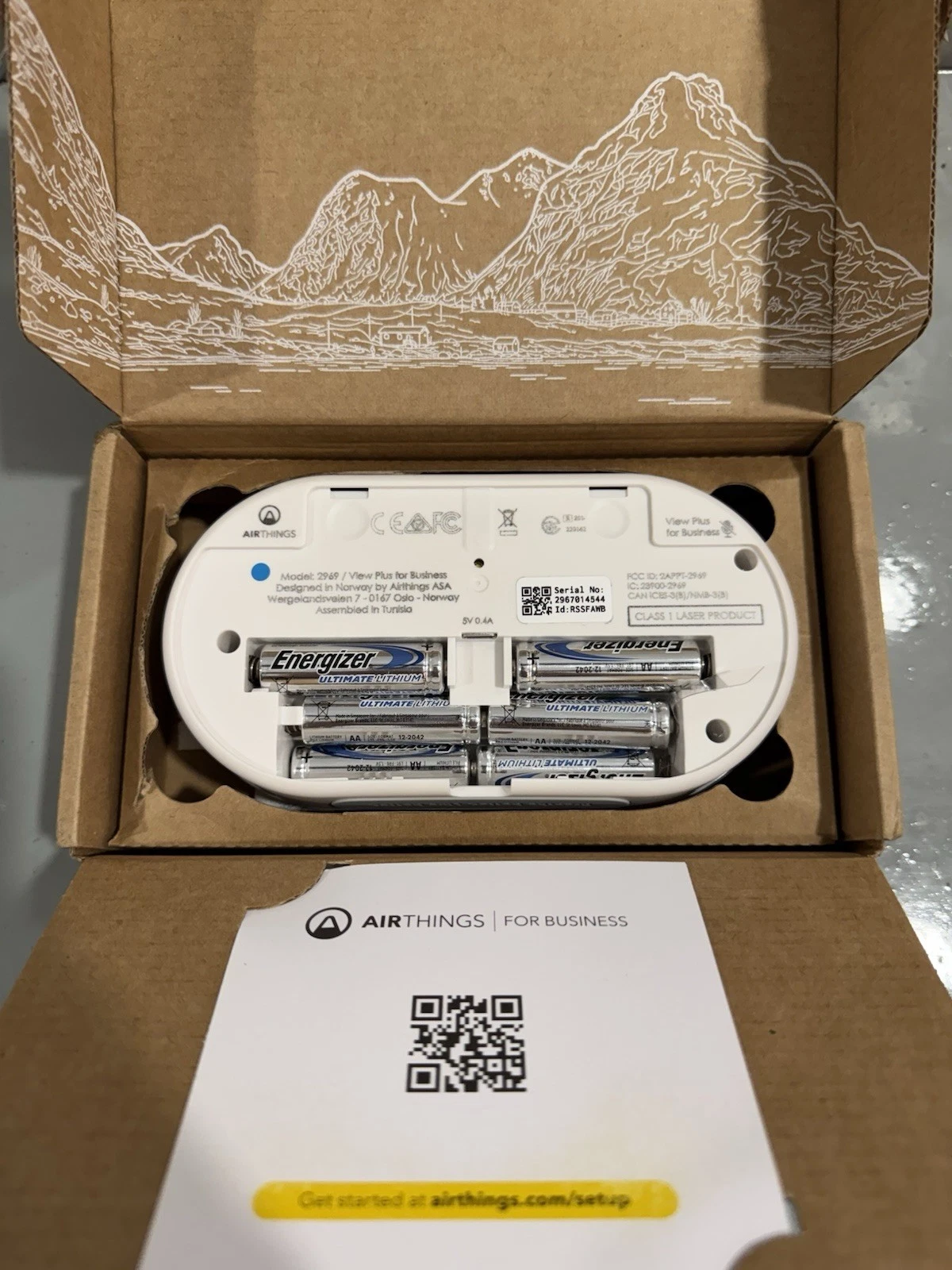 Airthings 2969 View Plus For BUSINESS Account Air Quality Monitor - Brand New 5