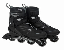 Rollerblade Zetrablade Men s Sz 13 Inline Roller Blades Black/Silver 80mm Wheels