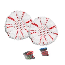 2 Pack Spin Mop Replace - 40% More Cleaning Power，Microfiber Spin Mop Rep