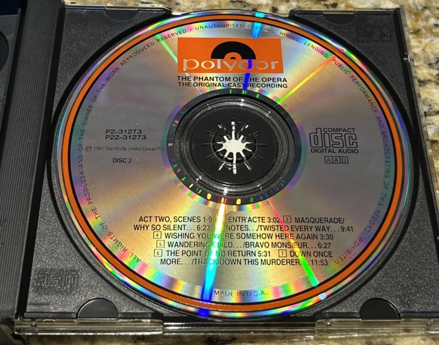 THE PHANTOM OF THE OPERA- ORIGINAL CAST RECORDING 2-CD FATBOX 1987 - Imagem 4 de 4