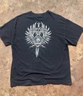 2004 Orange County Chopper Black T-Shirt Sword Spider Web Bike Mens Size XL