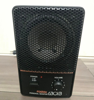 Fostex 6301B-H Personal Monitor Powered Active Speaker Studio Audio Black Used