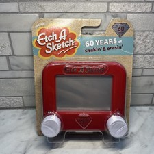 Pocket Etch-A-Sketch Mini Size Drawing Toy Spin Master Red New 60th anniversary