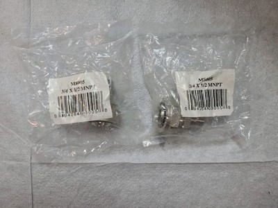 Maxline M8005 Straight Fitting for 3/4'' Tubing w/ 1/2'' Male NPT Thread- LOT OF 4