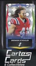 Brenden Schooler 2025 UNO Elite Alt Jerseys Wild Foil Hypnotic #153 Patriots