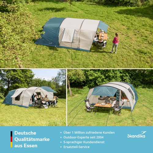 Skandika Tunnelzelt Hafslo 5 Sleeper Protect Campingzelt 5 Personen B-Ware - Bild 7 von 9