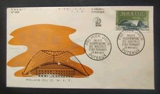 Enveloppe Premier Jour Timbre Palais Du CNIT N° 1206 Oblitéré Puteaux 1959