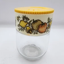 1974 Corning Ware Gemco Spice of Life Glass Shaker Jar Vintage