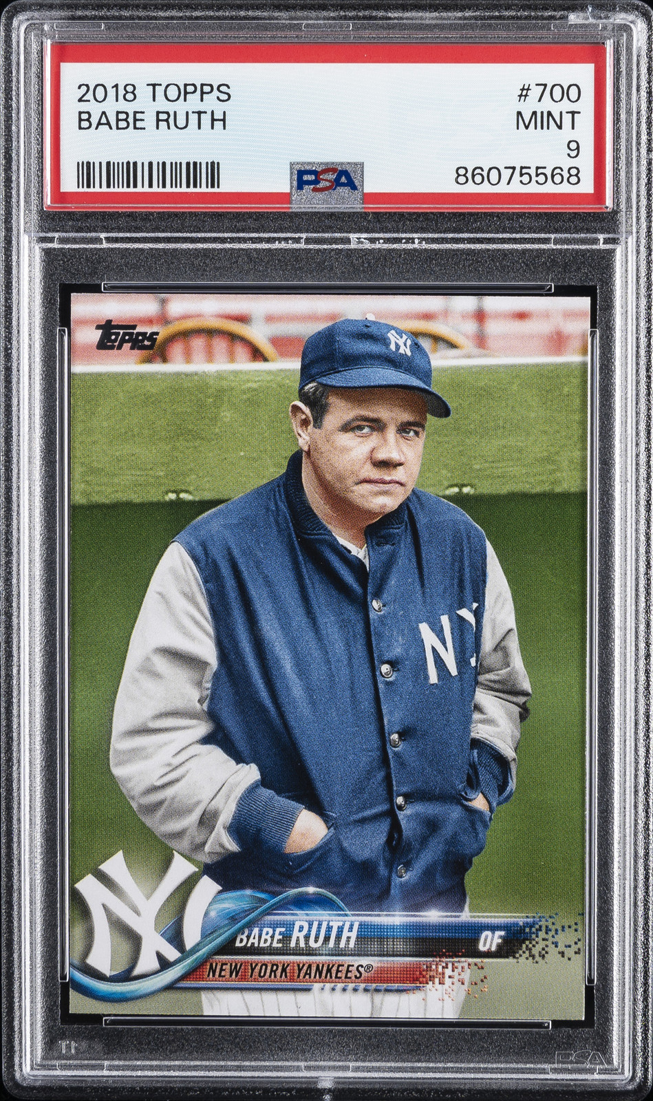 2018 TOPPS #700 BABE RUTH PSA 9