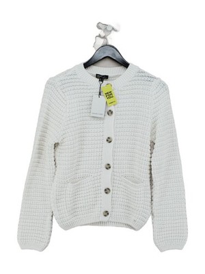 Nobody's Child Women's Cardigan S Cream Cotton with Polyester Cardigan