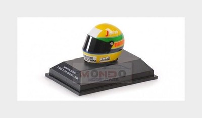 1:8 MINICHAMPS Bell Helmet F1 Casco #19 Brazilian Gp 1984 Ayrton