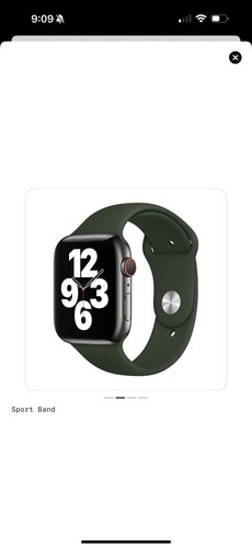 Apple Watch Sport Band 40mm (38/41) Genuine OEM Cyprus Green S/M Used - 第 7/9 張圖片