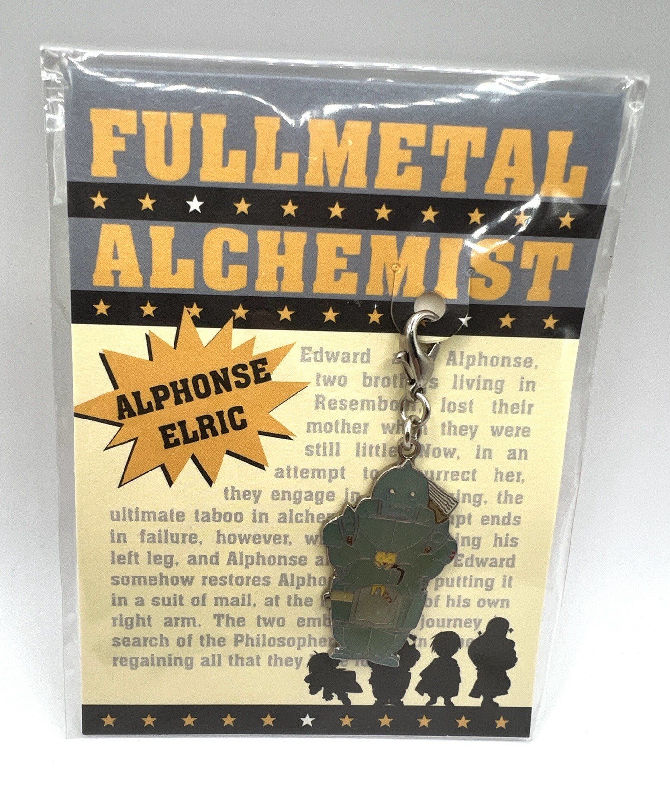 Fullmetal Alchemist anime Alphonse Elric Movic Keychain Charm Enamel Metal 2003