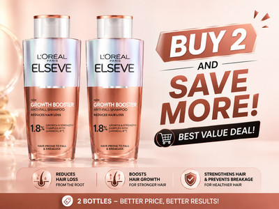 Set LOREAL PARIS Elseve/Elvive GROWTH BOOSTER SHAMPOO ANTI HAIR LOSS, 200 ML
