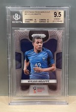 2018 Panini Prizm World Cup #80 Kylian Mbappe Rookie RC BGS 9.5 Gem Mint w/ 10