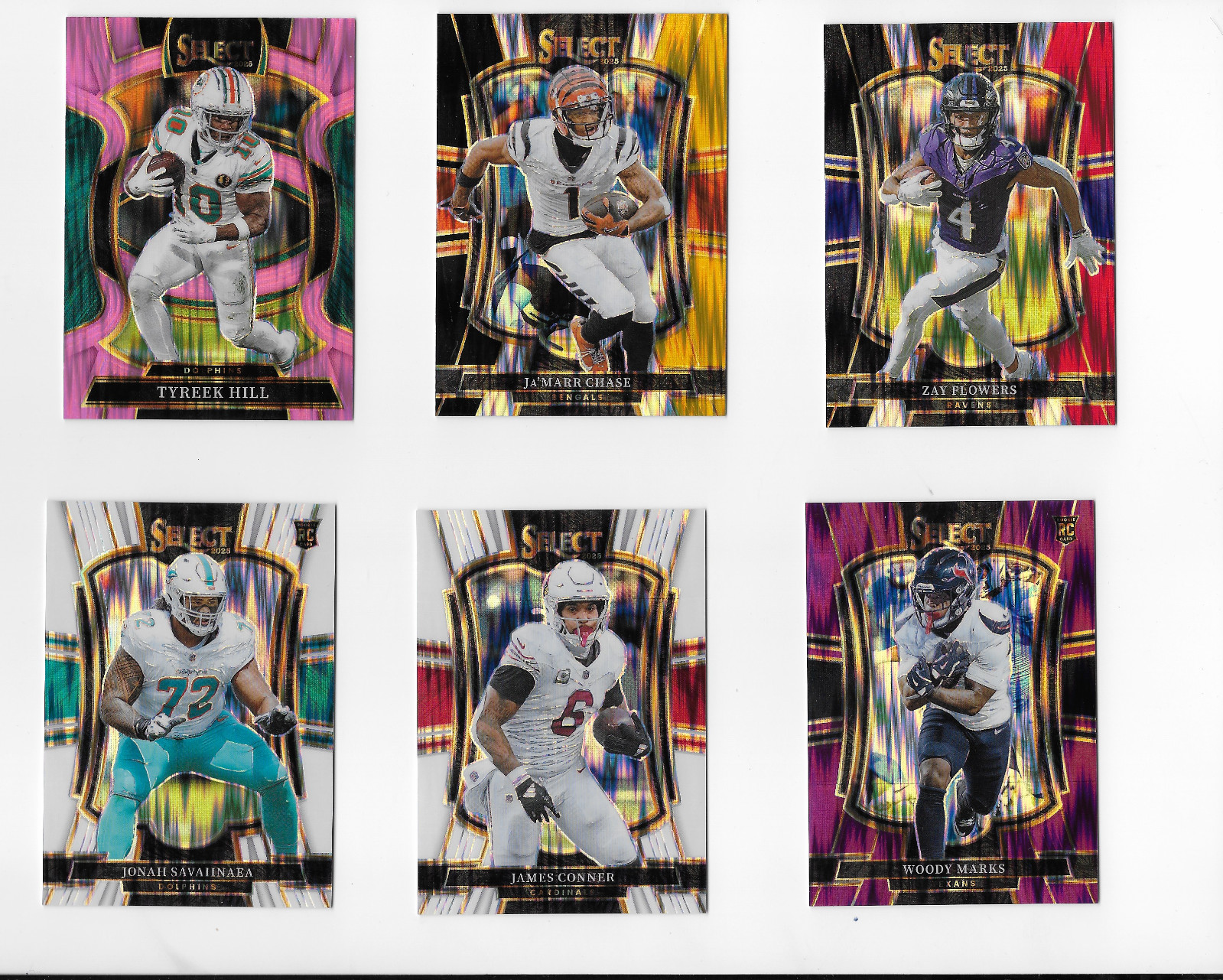 72 Card Select Football Lot AUTO PATCH RC Rookie Parallels # Inserts NFL view 3
