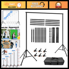 Adjustable Backdrop Stand 10x8ft - Versatile Banner Holder for Events  Photos