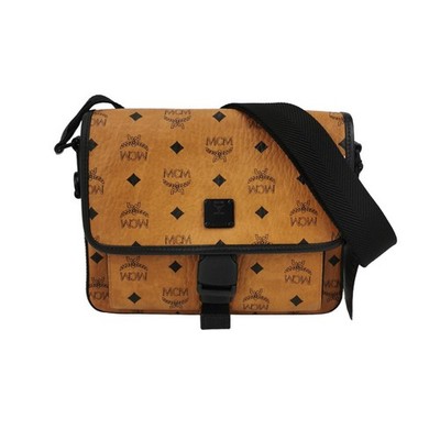 MCM Klassik Small Cognac Leather Black HW Shoulder Bag Duty Paid
