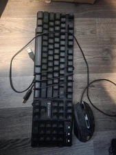 Rainbow LED Wired Gaming Keyboard and Mouse Set for PC, Laptop