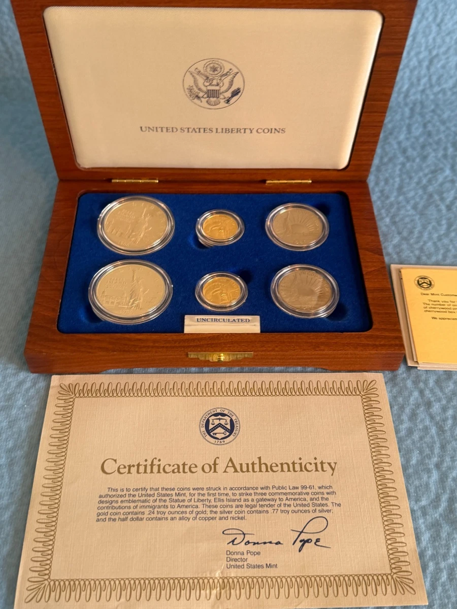 $5 1986 Proof US Modern Gold Commemorative Coins (1984-Now) for