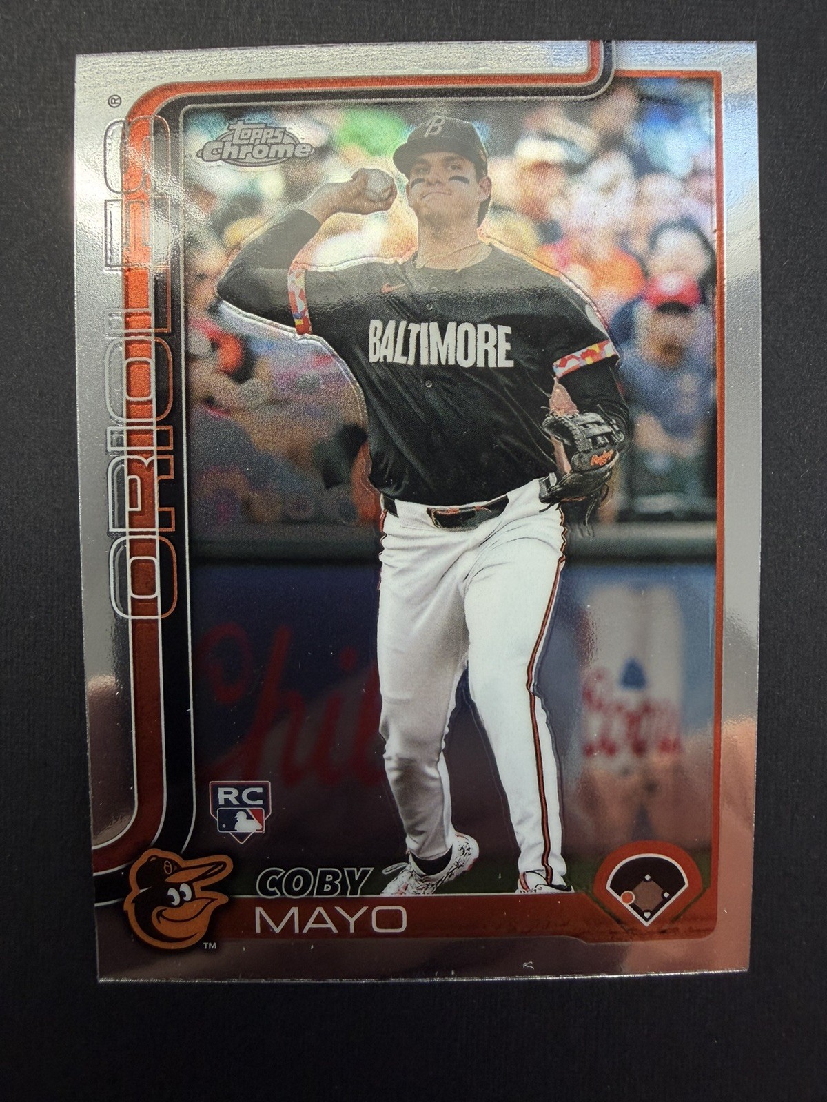 2025 Topps Chrome (RC) Coby Mayo #120 Baltimore Orioles