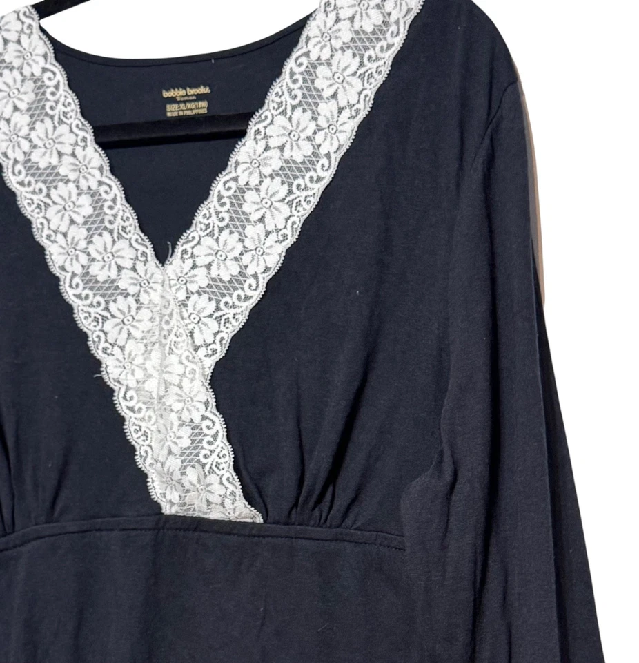 De Colección Bobbie Brooks Y2K Babydoll Top de Encaje con Borde de Encaje Mujer Talla XL Indie Sleaze Coquette Foto 3 de 4