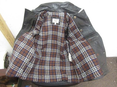 VINTAGE JUNIOR ARMANI LEDER ERBSENMANTEL JACKE GR. M, KINDERKLEIDUNG