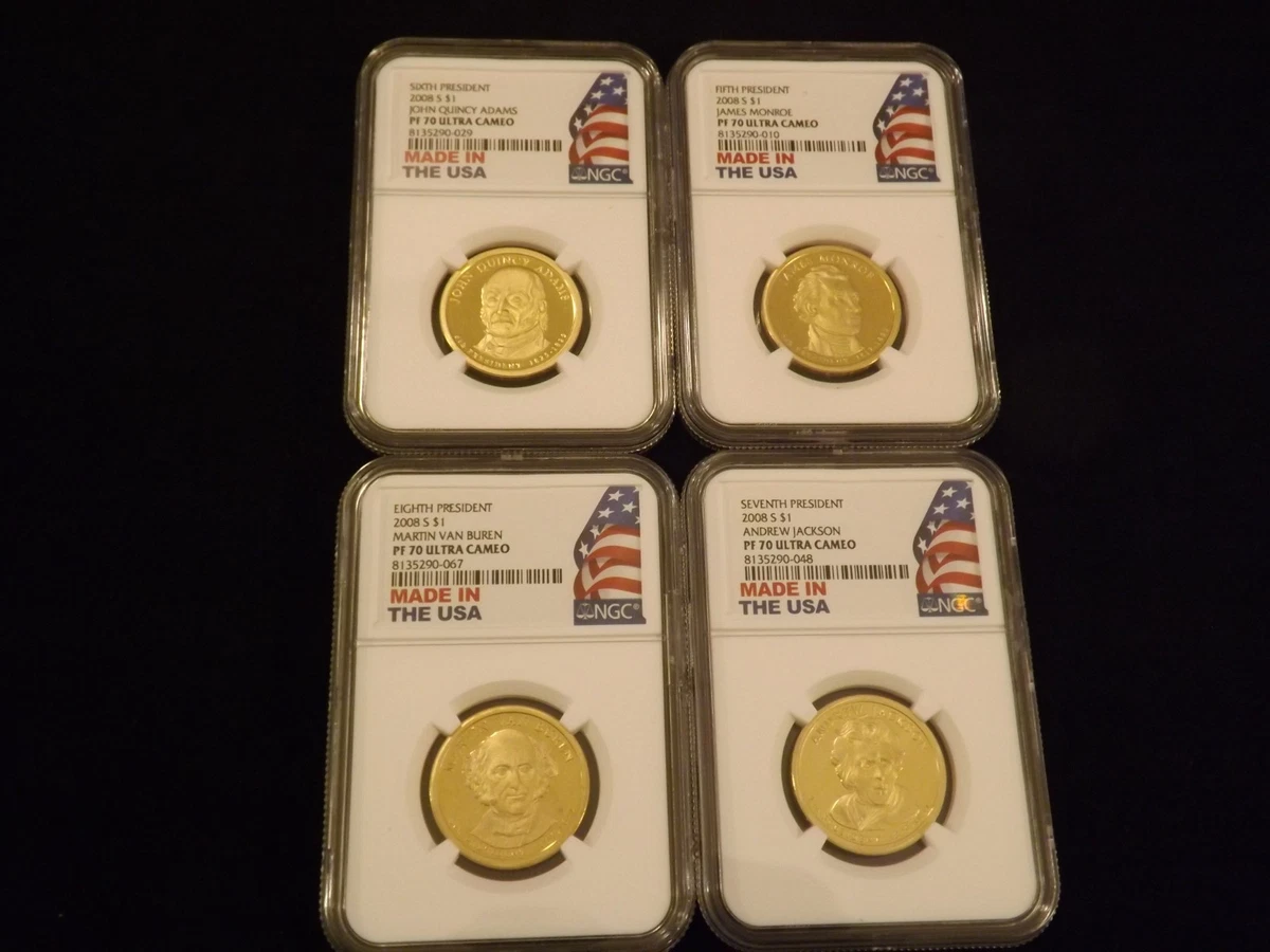 Grade PR 70 NGC 2008 Presidential Dollar Coins (2007-Now) for sale