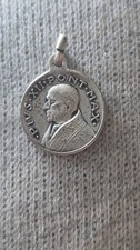 Antica Medaglia Giubileo 1950 Papa Pio XII Vaticano BB Medaglia Charm Religioso