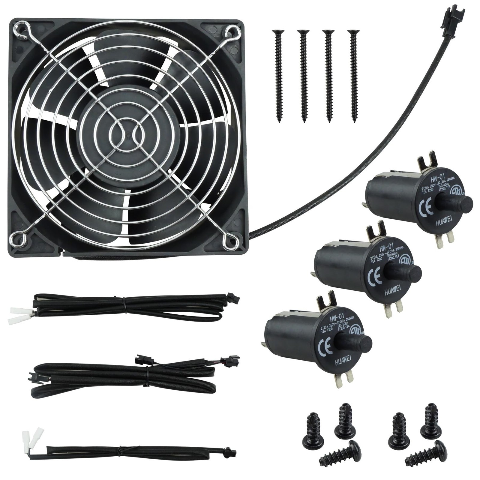Replacement Fan and Lid/Door Switch Kit Fit for Masterbuilt Gravity Series 56...