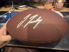 Jerry Judy Autographed Full Size Football Beckett Broncos Browns