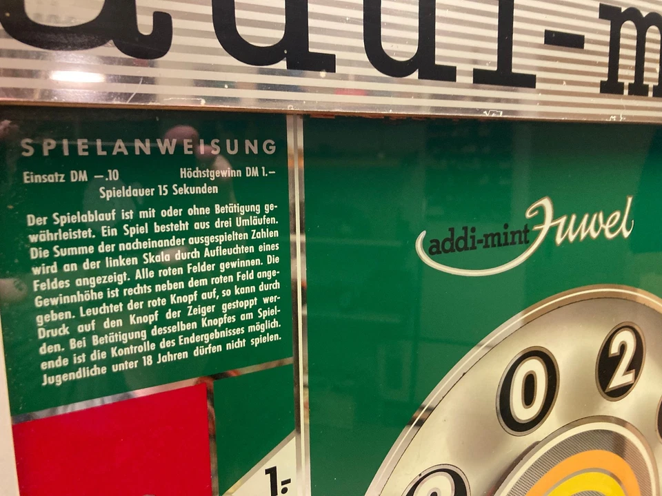 Alter Addi Mint Juwel Geldspielautomat / Vintage Slot Machine - Bild 2 von 4