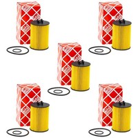 ÖLfilter Motor ÖL Filter Febi Set 5 StüCk 109120 FüR Mercedes B-Klasse A-Klasse
