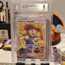 Pokémon 2017 Shining Legends Breeder Full Art Holo Ultra Rare Beckett 8 73/73 on eBay