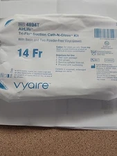 lot of 62--AirLife 14FR Tri Flo Cath N Glove Suction Kit (4894T),