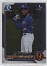 2022 Bowman Chrome Prospects Simon Juan #BCP-170 6u5