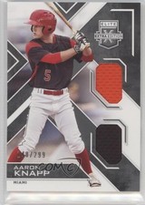 2016 Panini Elite Extra Edition Dual Materials 148/299 Aaron Knapp #DM-AK 0af