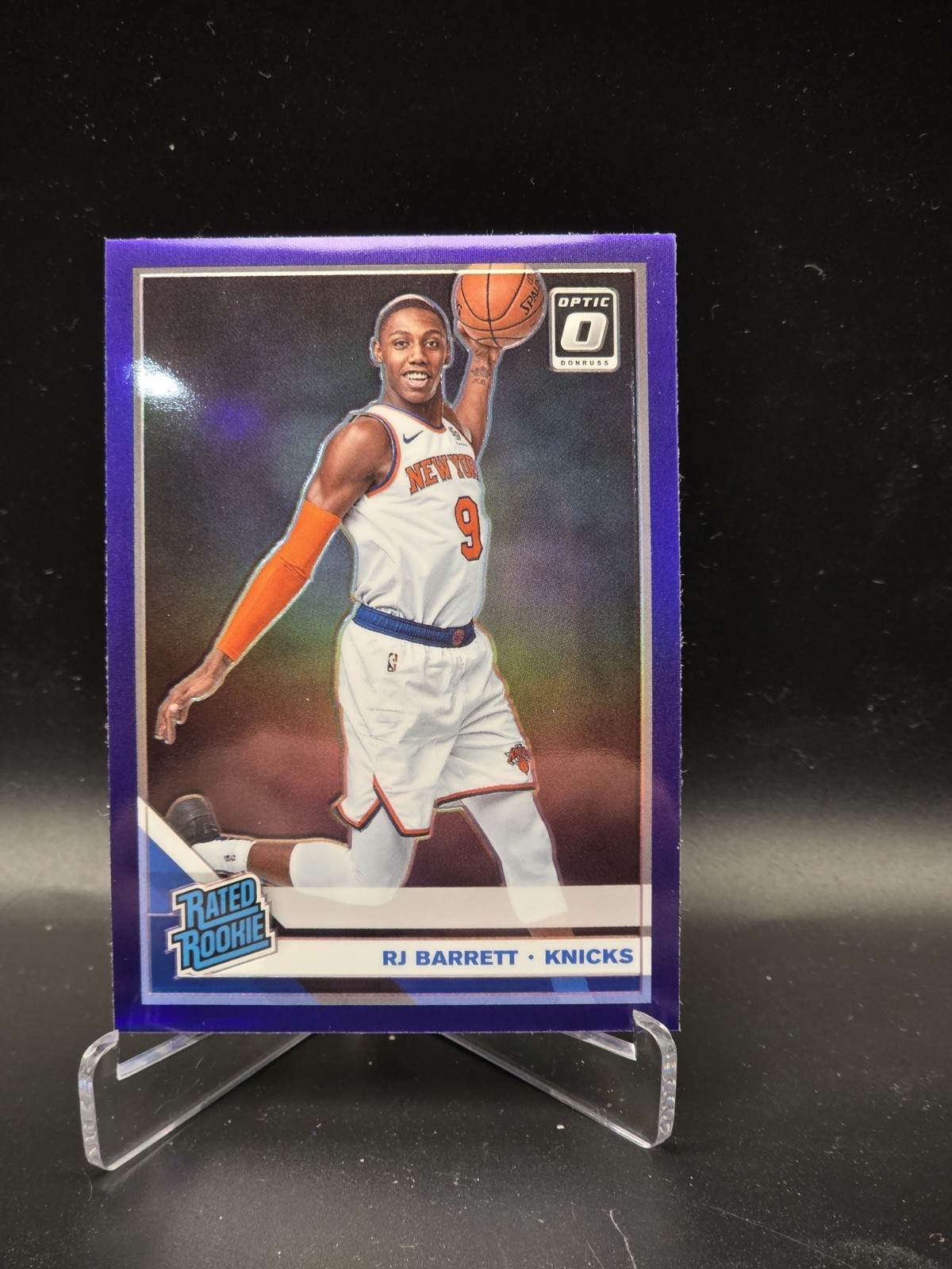 2019-20 Donruss Optic RJ Barrett #178 Rated Rookie RC Purple Prizm Parallel