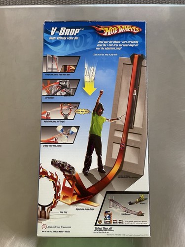 NEU Hot Wheels V-Drop Super Velocity Track Set J2558 NOS 2006 Factory Sealed OEM - Bild 3 von 9