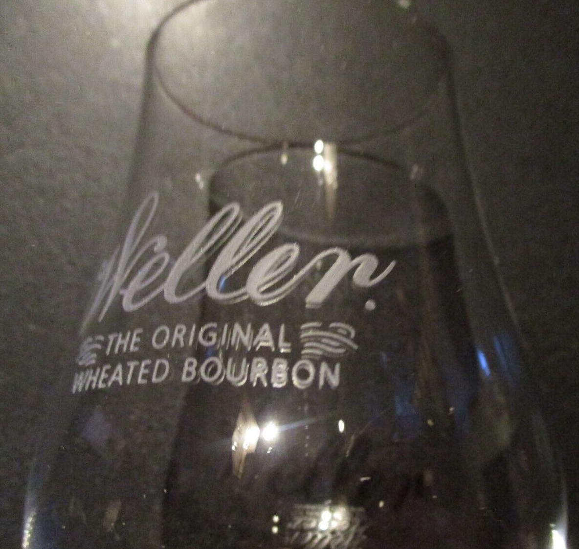 WELLER bourbon whiskey GLENCAIRN GLASS sipping empty kentucky buffalo trace