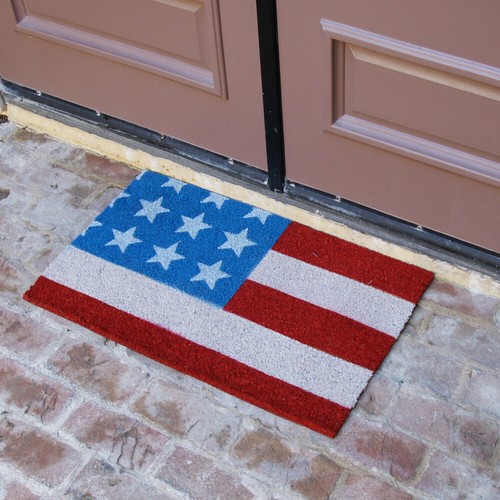 Felpudo de fibra patriótica Rubber-Cal "Stars and Stripes" - Imagen 5 de 5