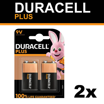 2x 2er Blister Duracell 9V E Block Plus MN1604 E-Block 6LR61 Batterie Plus