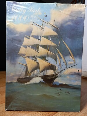 Vintage Arrow 1000 Teile Puzzle Cutty Sark noch versiegelt 1978