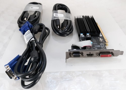 XFX Radeon HD5450 1GB DDR3 PCIe VGA HDMI DVI Video Graphics Card w/ Cables - Picture 2 of 3